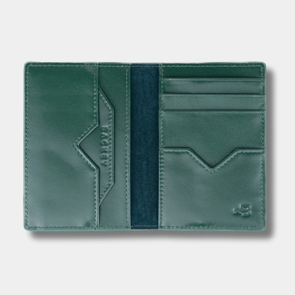 Backey Compact Cardholder Logo Racing Green